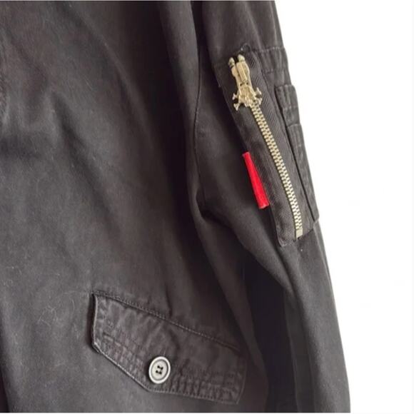TRIPP Nyc Black Bomber Jacket Sz XL - Picture 2 of 5